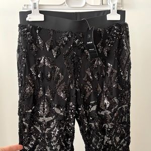 Bebe sequin see through leggings